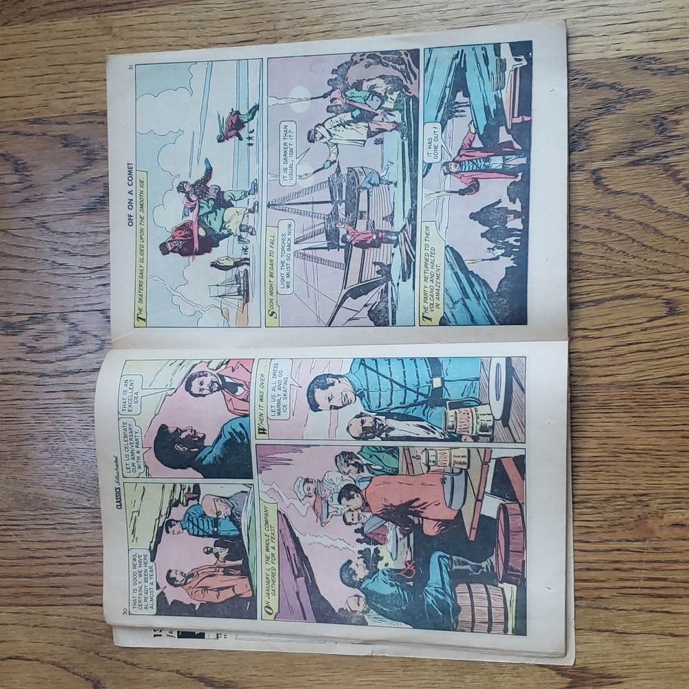 Vintage 60s Classics Illustrated No. 149 Off On A Comet Jules Verne Comic Book - Picture 9 of 16